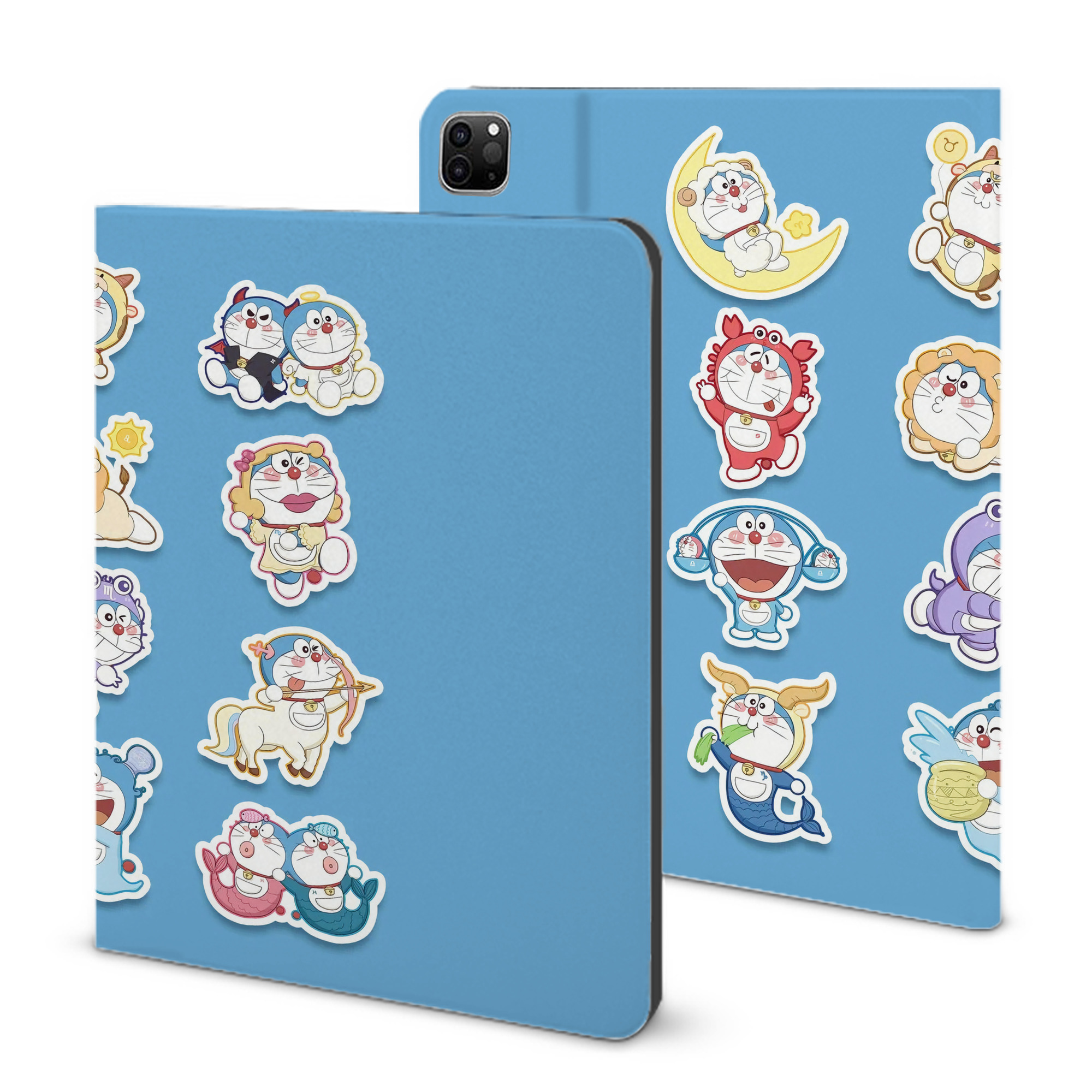 （画像用） ドラえもん Doraemon IPad ケース ブック型 PUレザー TPU 耐衝撃 軽量 薄型 ペン収納なし 全面保護 IPad 各モデル対応